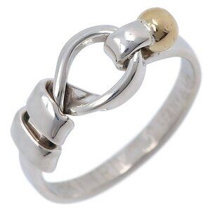 TIFFANY&Co. Hook & Eye Ring Silver925/K18 yellow gold #6.4(US Size) 2.7g Women